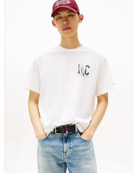 Tommy Hilfiger - Camiseta Amplia Con Gráfico Trasero - Lyst