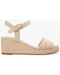 Tommy Hilfiger - Th Monogram Woven Wedge Espadrilles - Lyst
