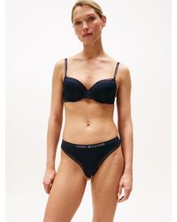 Tommy Hilfiger - Reggiseno A Mezza Coppa Con Pizzo - Lyst