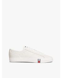 Tommy Hilfiger - Archive Flag Stripe Leather Trainers - Lyst