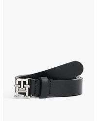 Tommy Hilfiger - Th Emblem Ledergürtel - Lyst