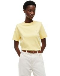 Tommy Hilfiger - Interlock Knit Boxy Crew Neck T-Shirt - Lyst