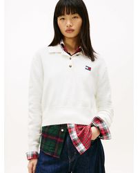 Tommy Hilfiger - Tommy Badge Polo Jumper With Alpaca - Lyst