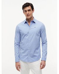 Tommy Hilfiger - S Slim Fit Poplin Dm0dm04405 L/s Shirts Woven Tops - Lyst
