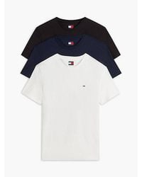 Tommy Hilfiger - 3-Pack Tommy Flag Extra Slim T-Shirts - Lyst
