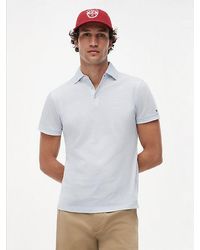 Tommy Hilfiger - New York Label Slim Fit Wide-Spread Polo Shirt - Lyst