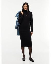 Tommy Hilfiger - Tommy Jeans Tommy Badge Oversized Midi Jumper Dress - Lyst