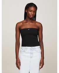 Tommy Hilfiger - Essential Flag Patch Slim Fit Tube Top - Lyst