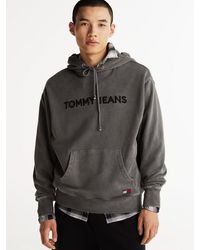 Tommy Hilfiger - Felpa Con Cappuccio E Logo Ricamato - Lyst