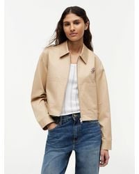 Tommy Hilfiger - Logo Patch Pocket Twill Short Jacket - Lyst