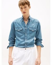 Tommy Hilfiger - Regular Fit Western Denim Shirt - Lyst