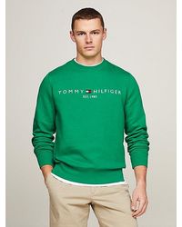 Tommy Hilfiger - Regular Fit Sweatshirt Met Geborduurd Logo - Lyst