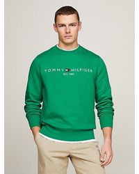 Tommy Hilfiger - Sudadera de corte regular con logo bordado - Lyst