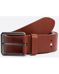 Tommy Hilfiger - Ceinture Casual En Cuir À Boucle Carrée - Lyst