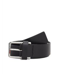 Tommy Hilfiger - Austin Rectangular Buckle Leather Belt - Lyst