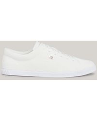 Tommy Hilfiger - Essential Lace-up Knit Trainers - Lyst