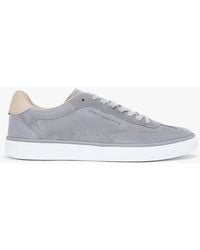 Tommy Hilfiger - Luxe Embossed Logo Suede Trainers - Lyst