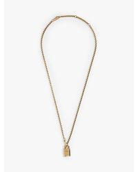 Tommy Hilfiger - Vergulde Ketting Met Hangslotje - Lyst