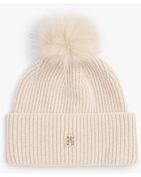 Tommy Hilfiger - Chic Pom Pom Beanie - Lyst