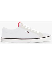 Tommy Hilfiger - Canvas Enamel Flag Trainers - Lyst