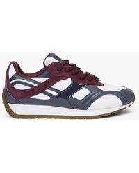 Tommy Hilfiger - Th Monogram Leather Mixed Texture Trainers - Lyst