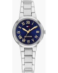 Tommy Hilfiger - Dial Stainless Steel Chain-Link Watch - Lyst