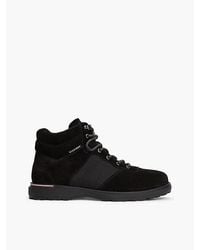 Tommy Hilfiger - Suede Outdoor Cleat Mesh Panel Boots - Lyst