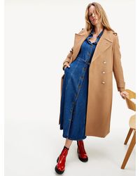 Tommy Hilfiger Th Warm Belted Maxi Coat - Multicolour