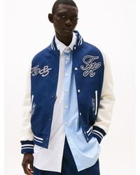 Tommy Hilfiger - The Runway Collection Back Logo Varsity Jacket - Lyst