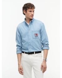 Tommy Hilfiger - Relaxed Fit Embroidery Denim Shirt - Lyst