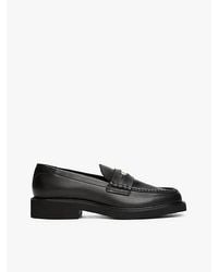 Tommy Hilfiger - Leder-Loafer Mit Th-Wappen Und Square Toe - Lyst