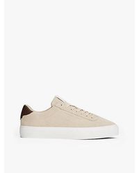 Tommy Hilfiger - Suède Sneaker Met Cupsole - Lyst