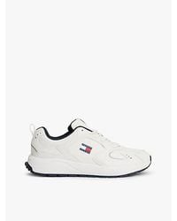Tommy Hilfiger - Sneaker Met Profielzool En Gemengde Texturen - Lyst