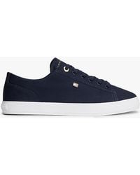 Tommy Hilfiger - Enamel Flag Canvas Trainers - Lyst