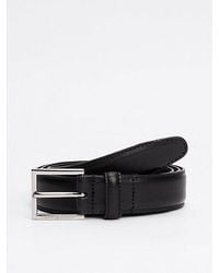 Tommy Hilfiger - Leren Riem Met Vierkante Gesp - Lyst