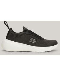 Tommy Hilfiger - Knit Badge Fine-cleat Runner Trainers - Lyst