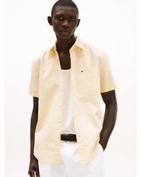 Tommy Hilfiger - Camicia Oxford Regular Fit A Maniche Corte - Lyst