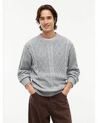 Tommy Hilfiger - Tommy Jeans Tommy Flag Cable Knit Jumper - Lyst