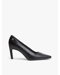 Tommy Hilfiger - Th Monogram Leather High Heels - Lyst