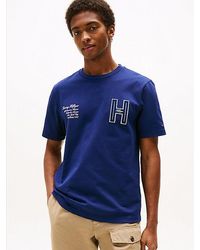 Tommy Hilfiger - Camiseta Athleisure Con Aplicación De Letra - Lyst