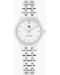 Tommy Hilfiger - Stainless Steel Frosted Dial Chain-Link Watch - Lyst