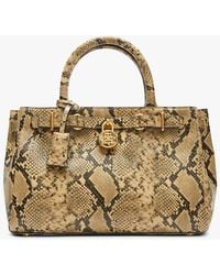 Tommy Hilfiger - The American Icon Snake Print Leather Tote Bag - Lyst