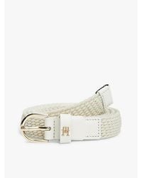 Tommy Hilfiger - Essential Rounded Buckle Braided Elastic Belt - Lyst