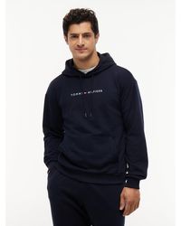 Tommy Hilfiger - Th Original Logo Drawstring Lounge Hoody - Lyst