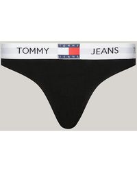 Tommy Hilfiger - Heritage Repeat Logo Waistband Thong - Lyst