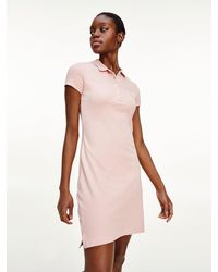 Tommy Hilfiger Slim Fit Polojurk - Roze