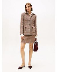 Tommy Hilfiger - Check Tweed Mini Skirt - Lyst