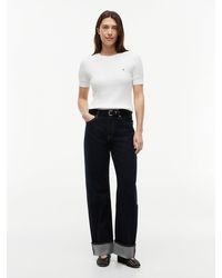 Tommy Hilfiger - Selvedge Mid Rise Loose Straight Leg Jeans - Lyst