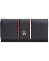 Tommy Hilfiger - Hilfiger Icon Signature Flap Wallet - Lyst