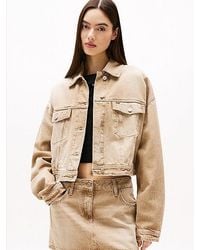 Tommy Hilfiger - Cropped Fit Trucker-Jeansjacke - Lyst
